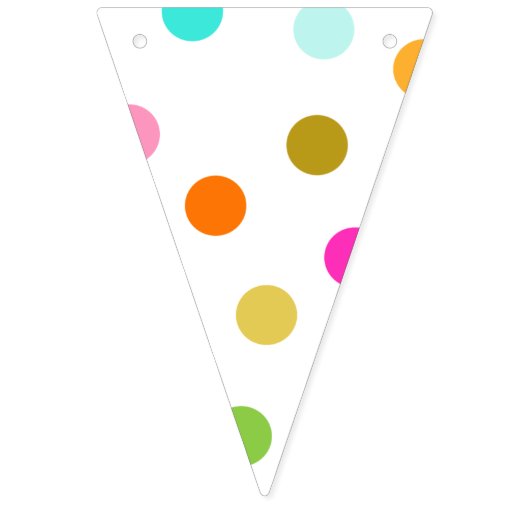 Confetti Stippen Triangle Bunting Banner (Eerste vlag)