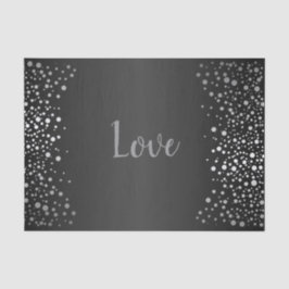 Confetti-Stippen voor zwart en zilver Tissuepapier