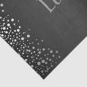 Confetti-Stippen voor zwart en zilver Tissuepapier (Detail)