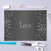 Confetti-Stippen voor zwart en zilver Tissuepapier (Craft)