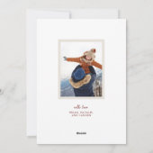 Confetti Stippen Vrolijk kerstfeest 2 Foto Feestdagenkaart (Achterkant)