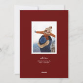 Confetti Stippen Vrolijk kerstfeest 2 Foto Feestdagenkaart (Achterkant)