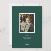 Confetti Stippen Vrolijk kerstfeest 2 Foto Feestdagenkaart (Achterkant)