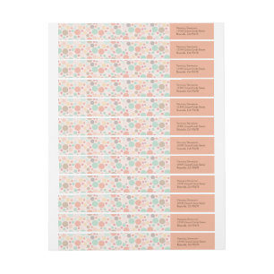 Confetti Stippen Wraparound Adreslabels