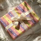 Confetti Streep Feest Cadeaupapier