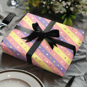 Confetti Streep Feest Cadeaupapier
