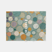 Confetti stromingen fleece deken (Voorkant (Horizontaal))