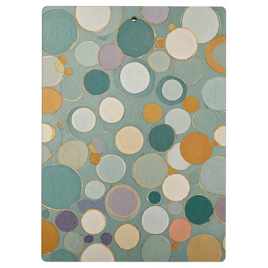 Confetti stromingen klembord (Achterkant)