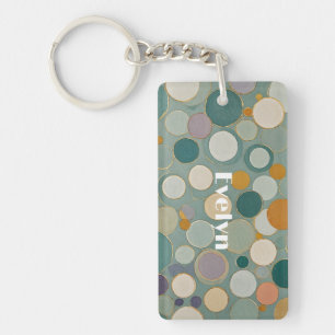 Confetti stromingen sleutelhanger