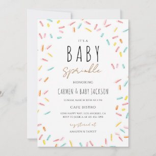 Confetti Strooigoed Geslachtsneutrale Baby Shower Kaart