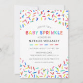 Confetti Strooikaart Baby Sprinkle Uitnodiging (Voorkant)