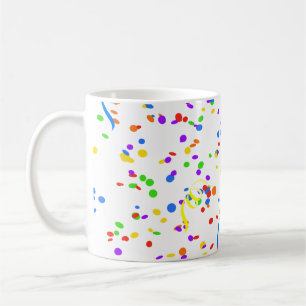 Confetti stroomlijner partij carnaval koffiemok