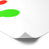 Confetti stroomlijner partij carnaval poster (Hoek)