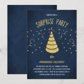 Confetti Surprise Birthday Party Kaart (Voorkant / Achterkant)