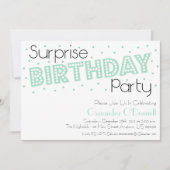 Confetti Surprise verjaardagsfeestje Uitnodigingen (Voorkant)