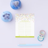 Confetti Thema Baby Shower Spel Flyer (Enkel)