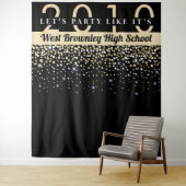Confetti thema School Reünie Photobooth achtergron Wandkleed (In situ)