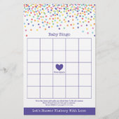 Confetti Theme Baby shower Game Flyer (Voorkant)