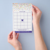 Confetti Theme Baby shower Game Flyer (Hand)