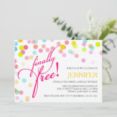 Confetti tot slot gratis | Divorce Kaart (Staand voorkant)