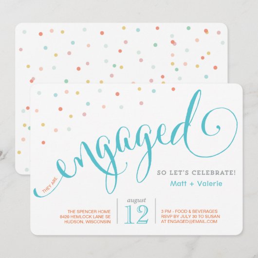 Confetti | Uitnodiging van de indienende partij (Voorkant / Achterkant)