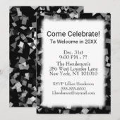 Confetti-uitnodigingen voor de partij of de vierin kaart (Voorkant / Achterkant)