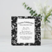 Confetti-uitnodigingen voor de partij of de vierin kaart (Staand voorkant)