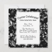 Confetti-uitnodigingen voor de partij of de vierin kaart (Voorkant)