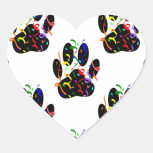 Confetti van afdrukken en het Patroon van de Parti Hart Sticker