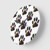 Confetti van afdrukken en het Patroon van de Parti Ronde Klok (Hoek)