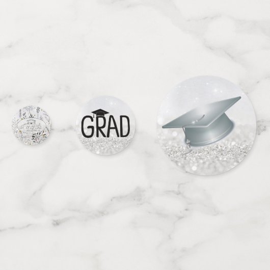 Confetti van afstudeerder en Pet (Achterkanten)