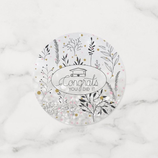 Confetti van afstudeerder en Pet (Kleine voorkant)