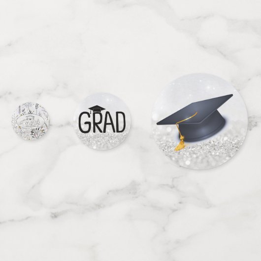 Confetti van afstudeerder en Pet (Achterkanten)