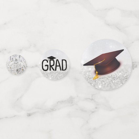 Confetti van afstudeerder en Pet (Achterkanten)