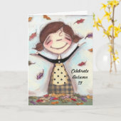 Confetti van de natuur - Wenskaart Kaart (Gele Bloem)