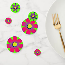 Confetti van de tuinpartij