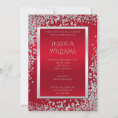 Confetti van diamanten & robijnrood verjaardagsfee kaart (Voorkant)