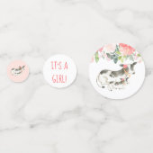 Confetti van Floral Dairy Koe Baby shower (Voorkanten)