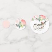 Confetti van Floral Dairy Koe Baby shower (Achterkanten)