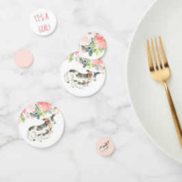 Confetti van Floral Dairy Koe Baby shower