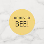 Confetti van grijze of gele Baby shower van bijen (Kleine voorkant)