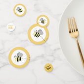 Confetti van grijze of gele Baby shower van bijen (Groep)