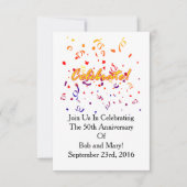 Confetti vieren kaart (Voorkant)