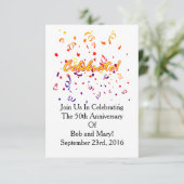 Confetti vieren kaart (Staand voorkant)