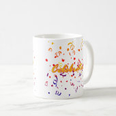 Confetti vieren koffiemok (Voorkant rechts)