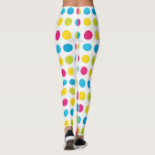 Confetti-viering: Multi-kleur stippenlegging Leggings (Achterkant)