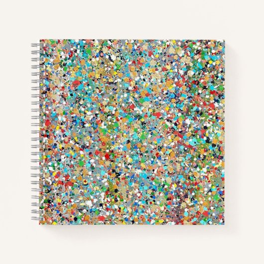 Confetti vierkant Notitieboek (Voorkant)
