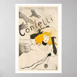 Confetti Vintage Poster van Henri de
