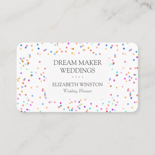 Confetti Visitekaartje (Voorkant)