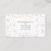 Confetti Visitekaartje (Achterkant)